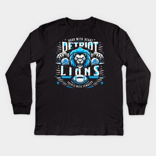 detriot lions Kids Long Sleeve T-Shirt